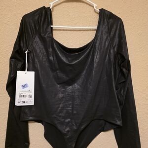 lululemon athletica Shimmering Black Bodysuit